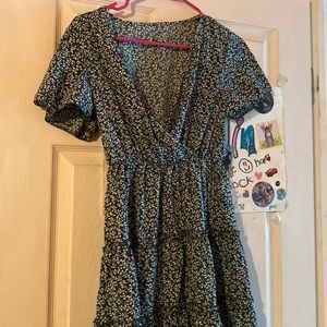 Cute green floral dress